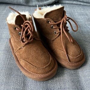 Toddler lined suede boots